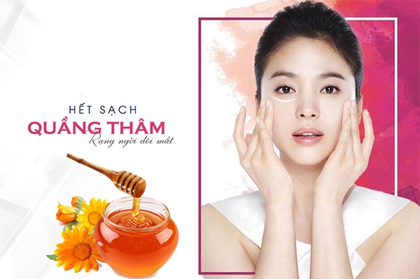 Mật ong giúp đánh tan vùng thâm mắt
