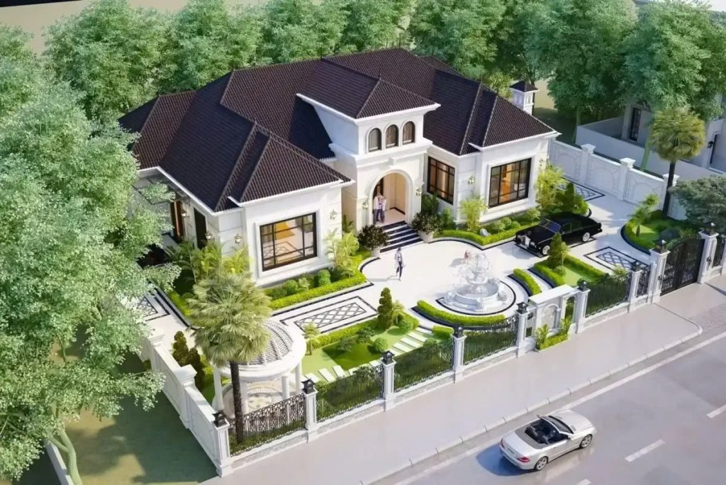 thiết kế biệt thự 500m2